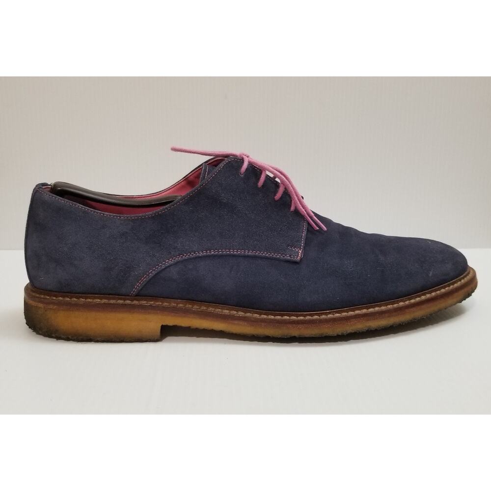 To Boot New York Blue Suede Leather US Mens Size 12 Dress Shoes Italy